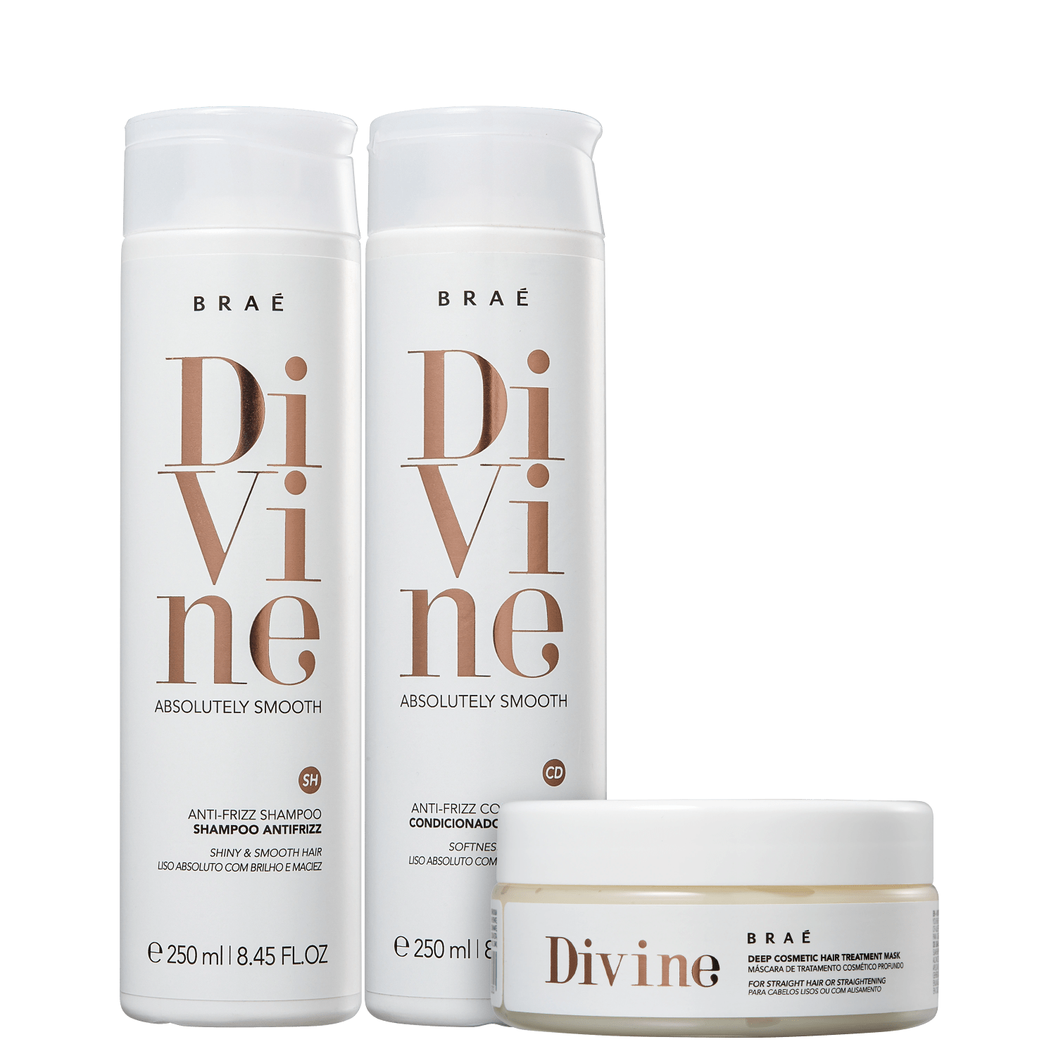 Kit Braé Divine Trio de Cuidados (3 Produtos)