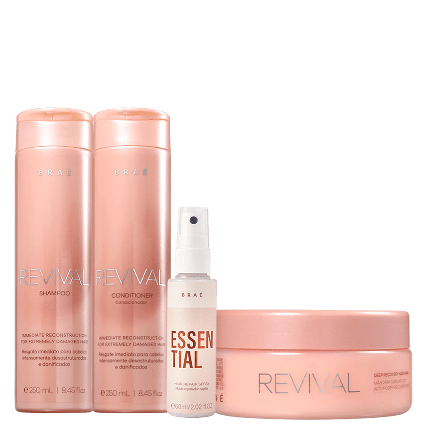 Kit Braé Revival + Essential Full Treatment (4 Produtos)