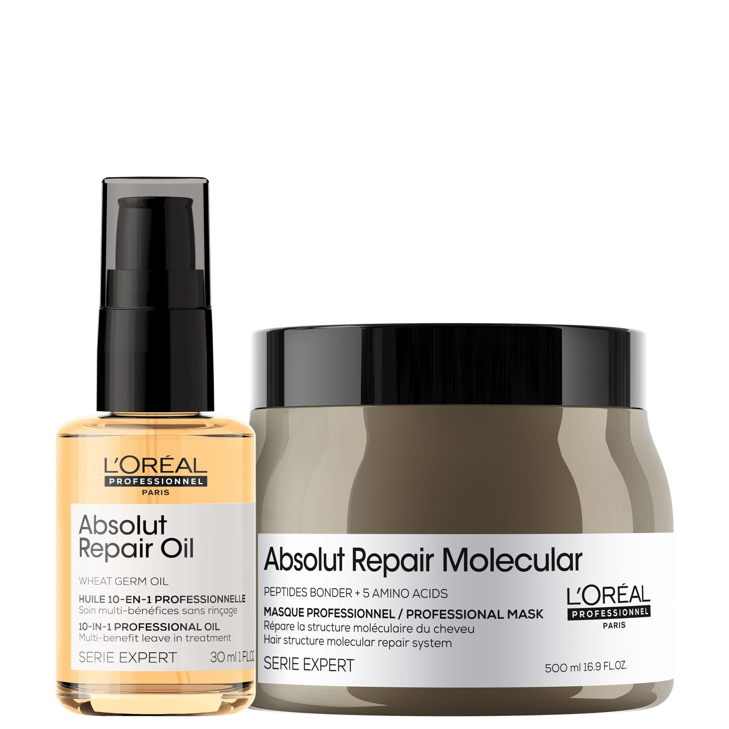Kit L'Oréal Professionnel Absolut Repair Molecular + Repair Oil (2 Produtos)