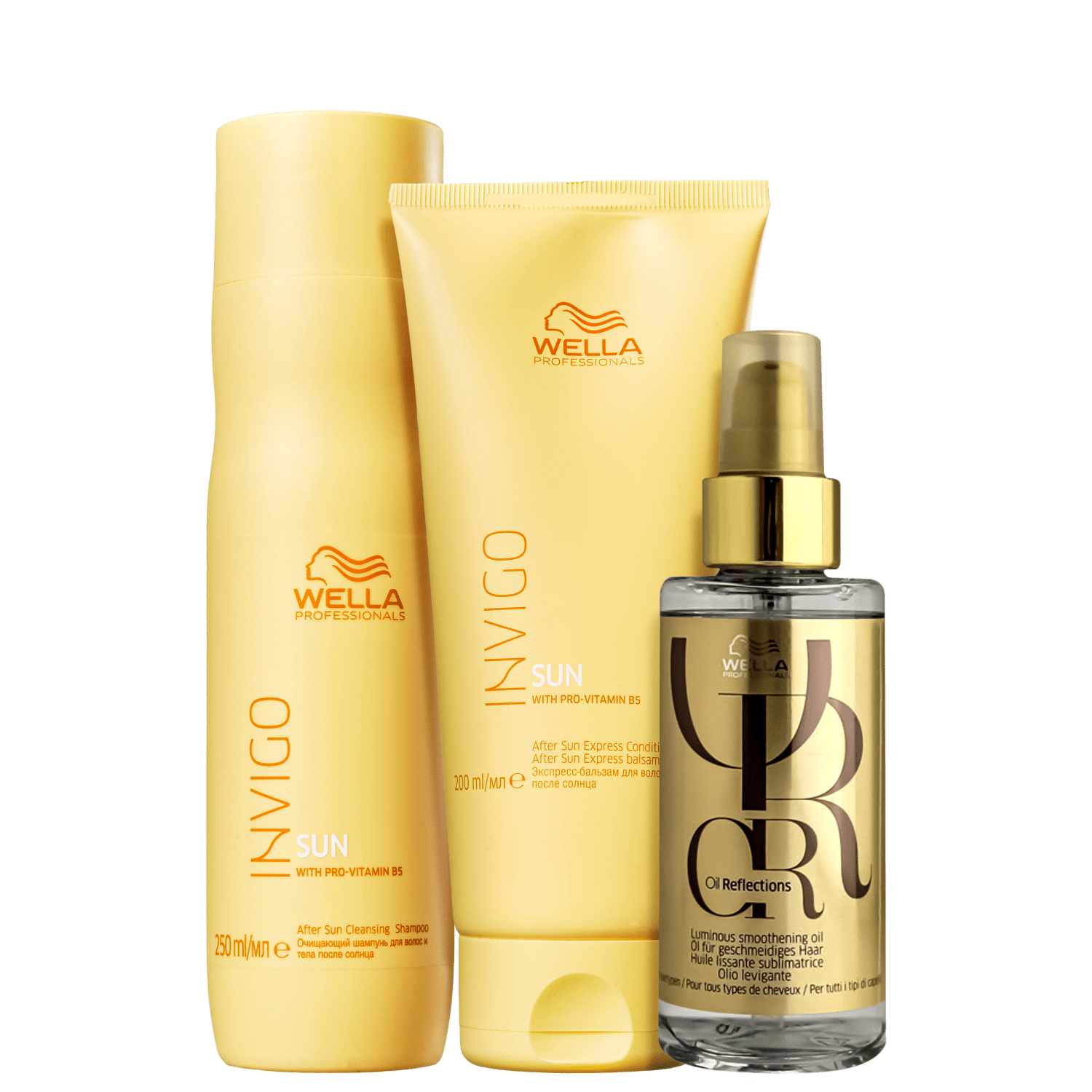 Kit Wella Professionals Invigo Sun Oil Reflections (3 Produtos)