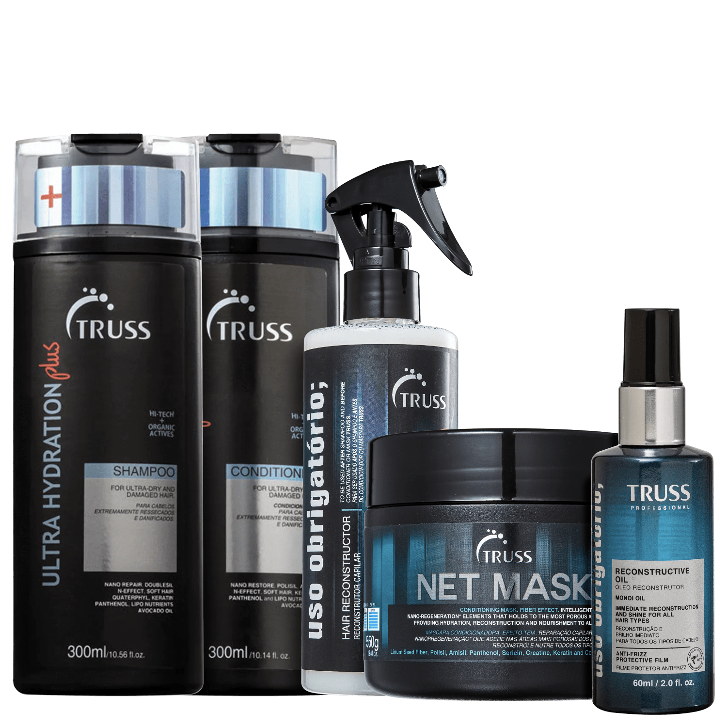 Kit TRUSS Tratamento Intensivo Quinteto (5 Produtos)
