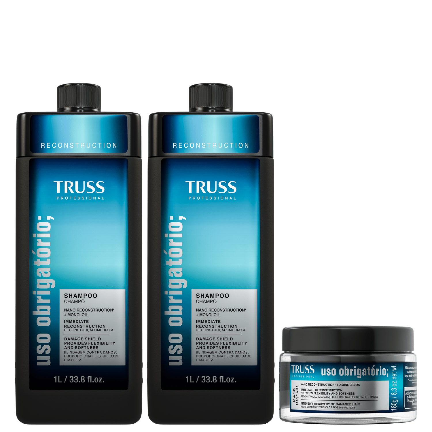 Kit TRUSS Uso Obrigatório Reconstruction Trio Essential (3 Produtos)