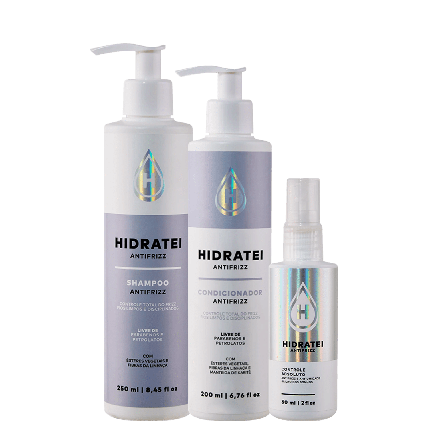 Kit Hidratei Trio Antifrizz (3 Produtos)