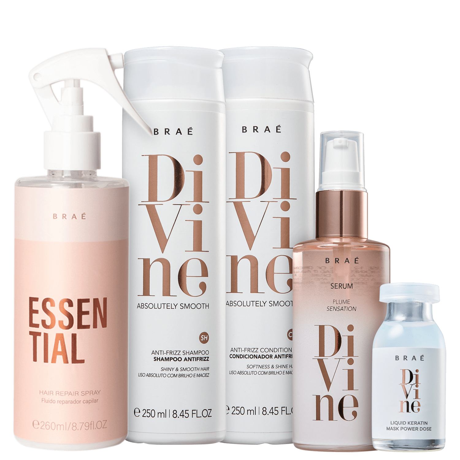 Kit Braé Divine Squad Super Cuidado (5 Produtos)
