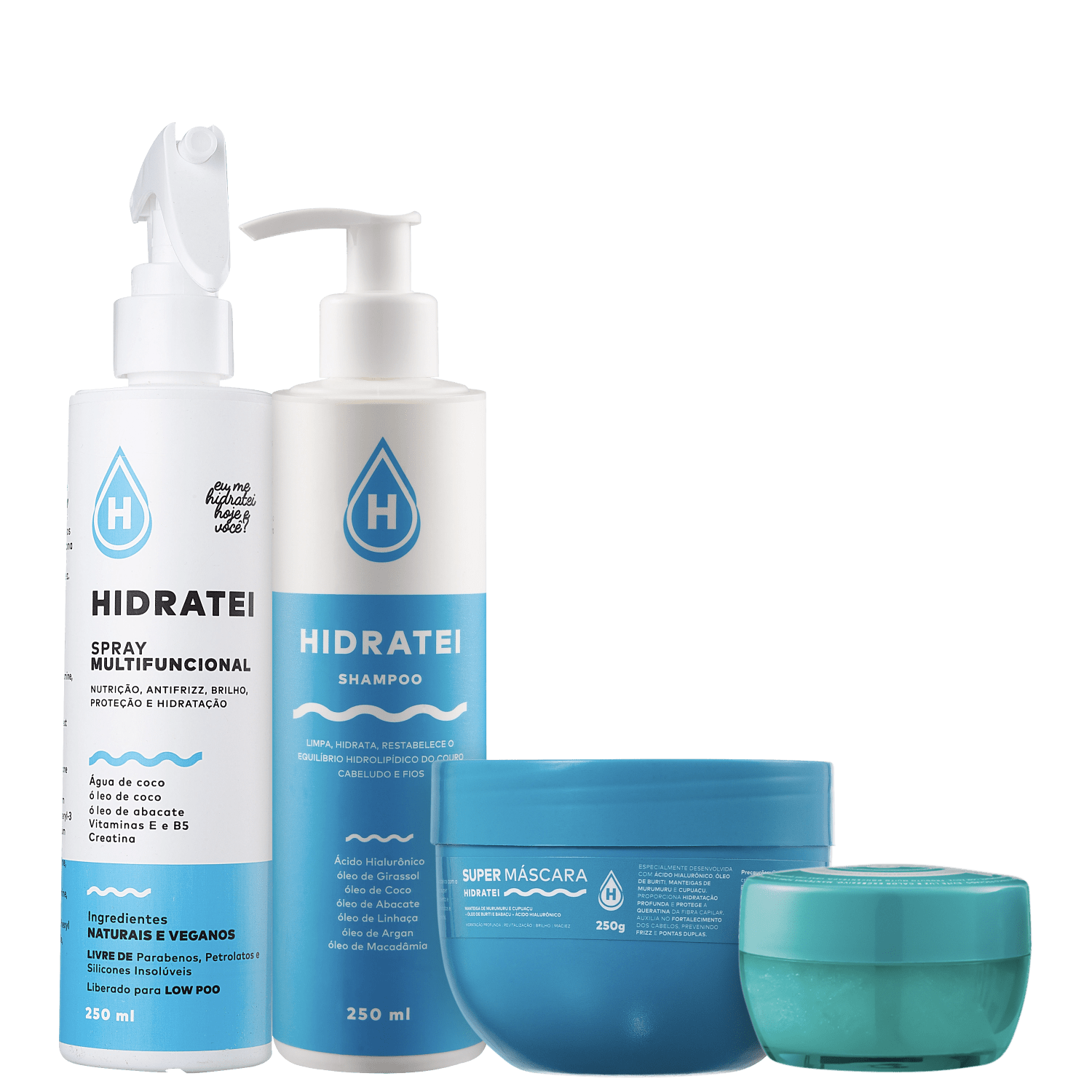Kit Hidratei Quarteto de Nutrição (4 Produtos)
