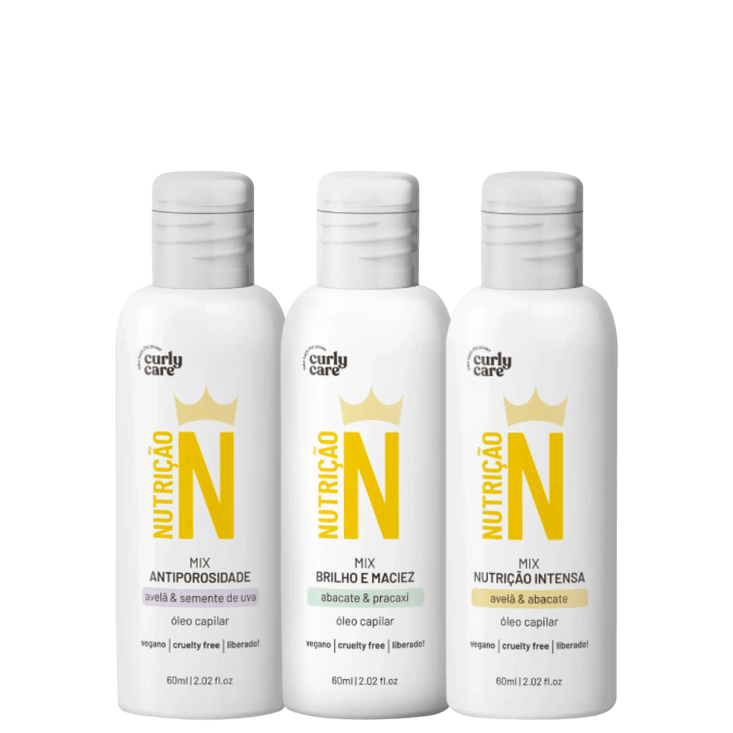 Kit Curly Care Nutrição N Trio de Óleos (3 Produtos)