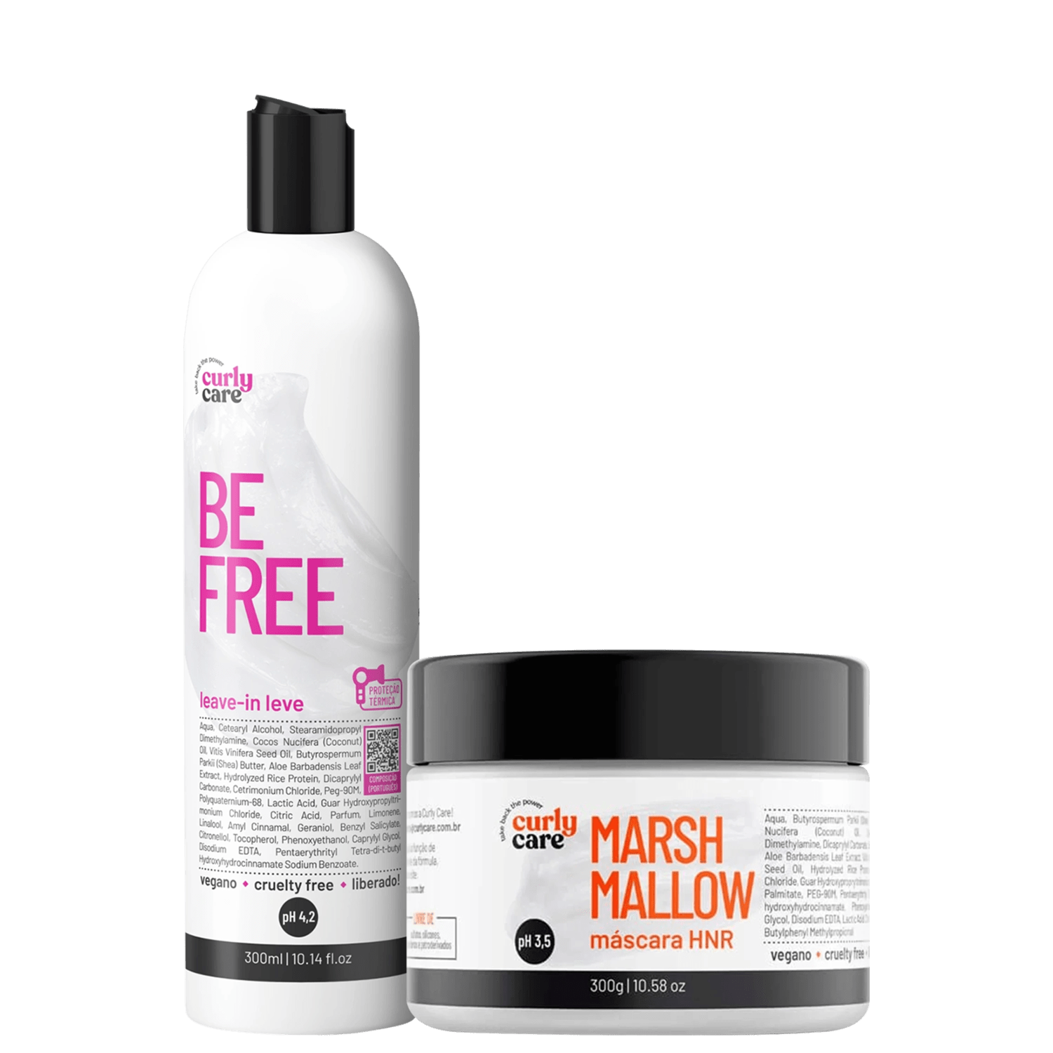 Kit Curly Care Marshmallow + Be Free Leve (2 Produtos)