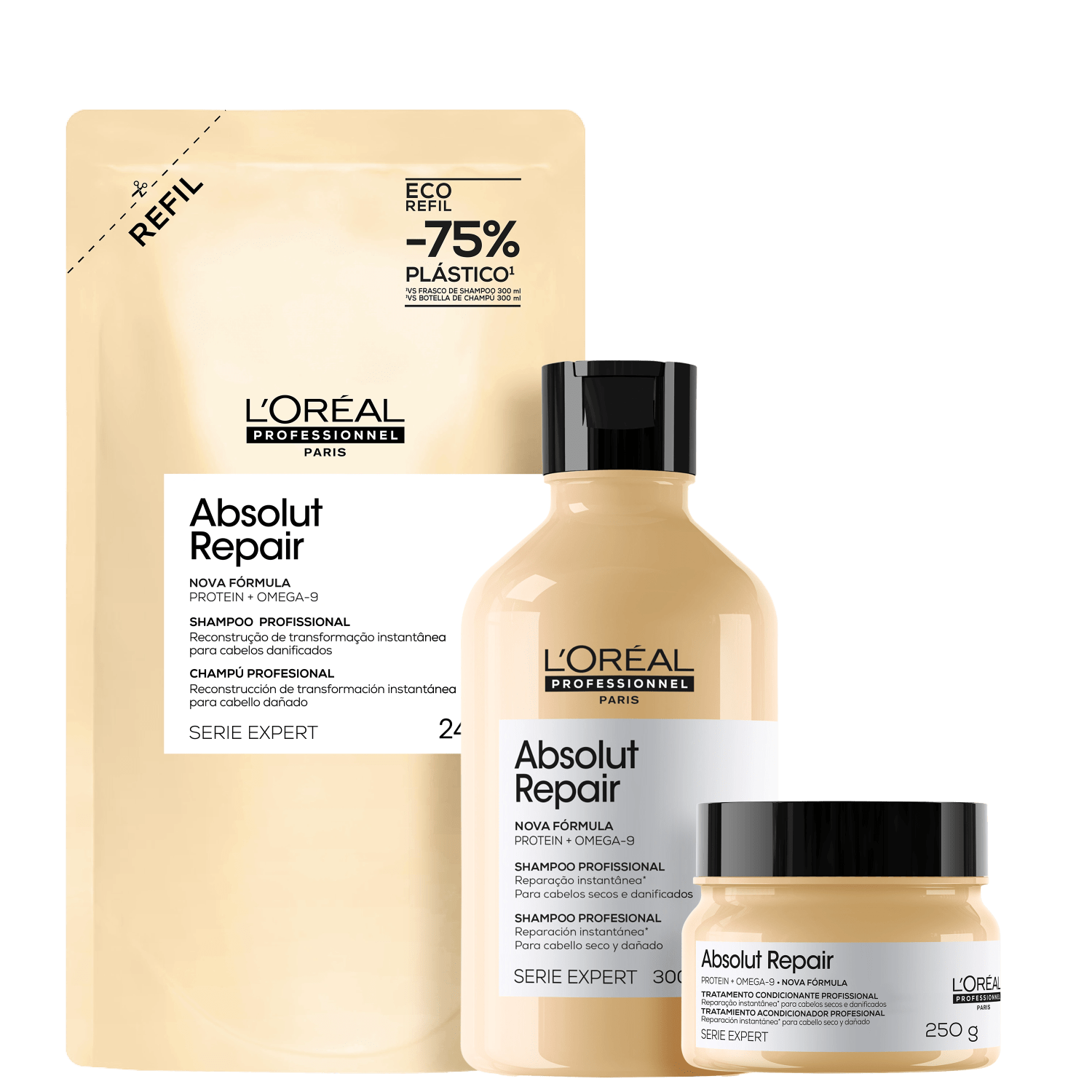 Kit L'Oréal Professionnel Absolut Repair Refil (3 Produtos)