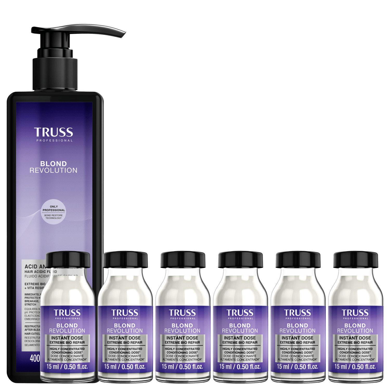 Kit TRUSS Blond Revolution Anti-Break Duo (7 Produtos)