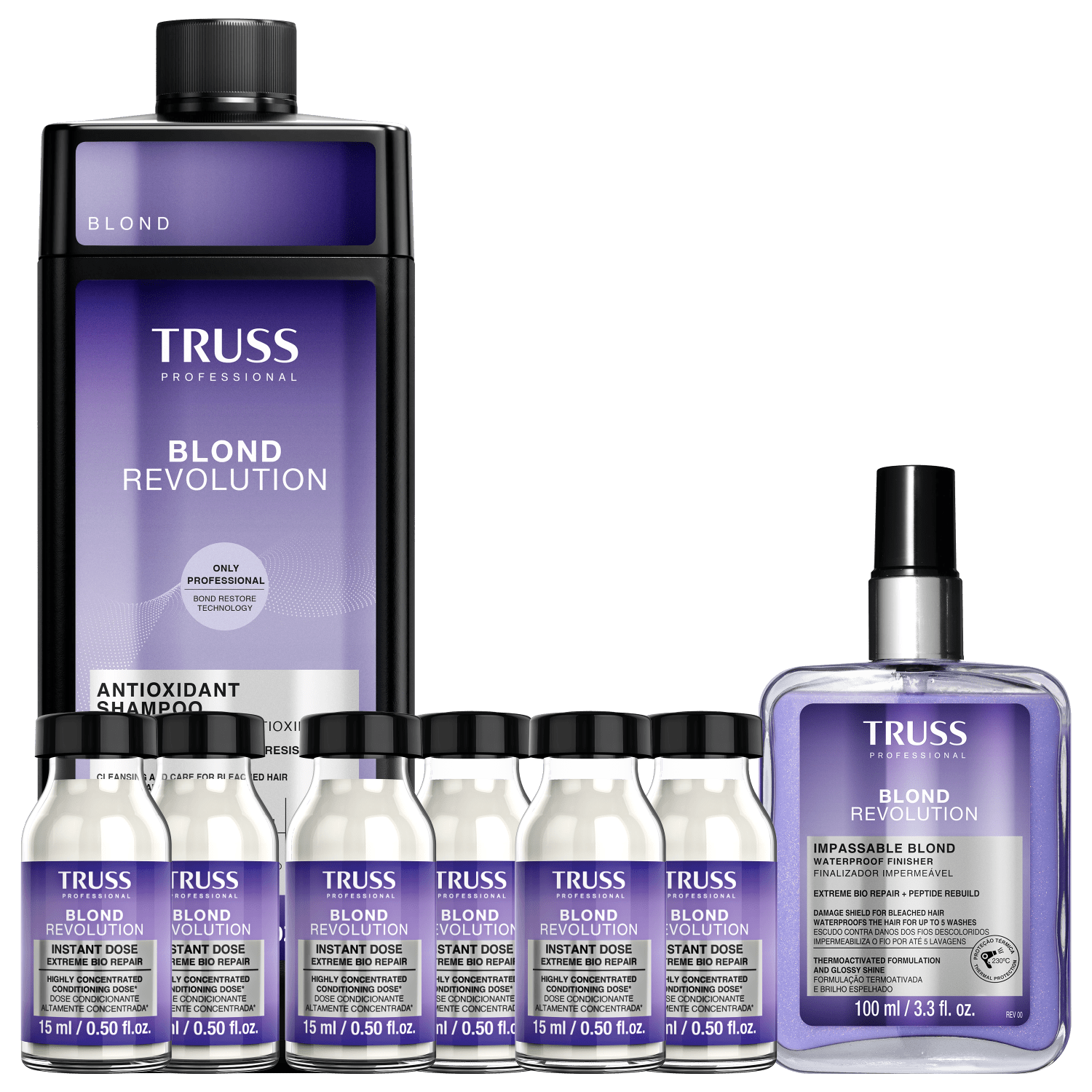 Kit TRUSS Blond Revolution Care (8 Produtos)