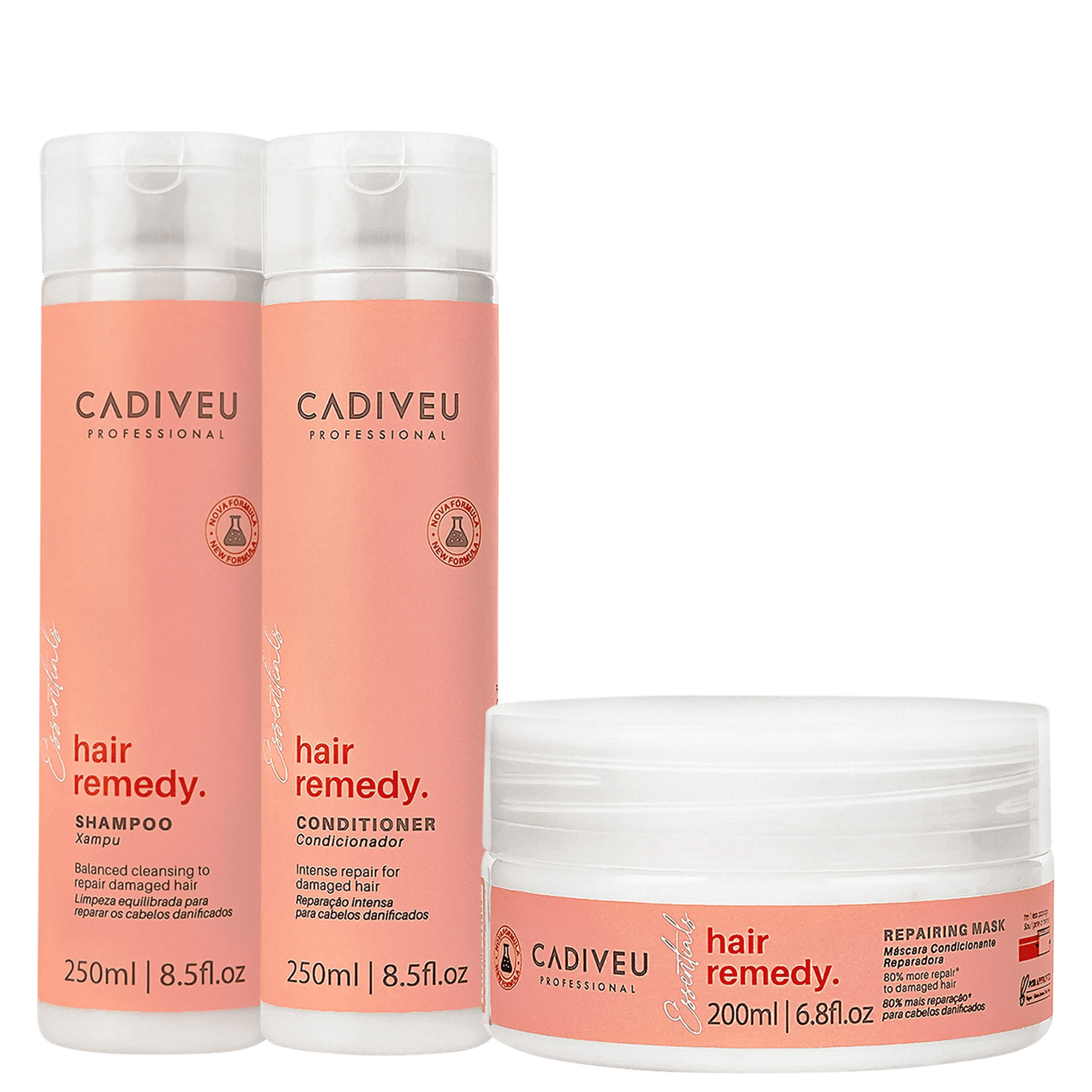 Kit Cadiveu Professional Hair Remedy Care (3 Produtos)