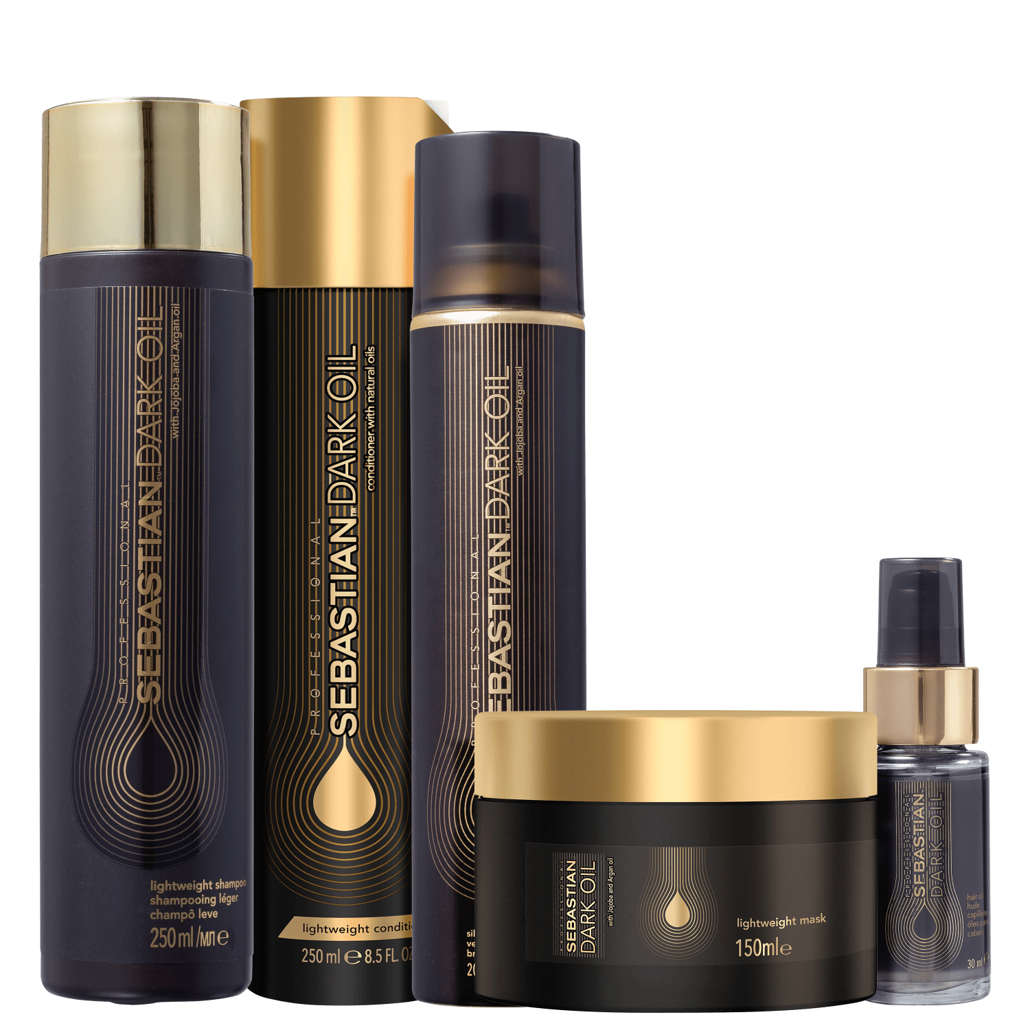 Kit Sebastian Professional Dark Oil Squad (5 Produtos)