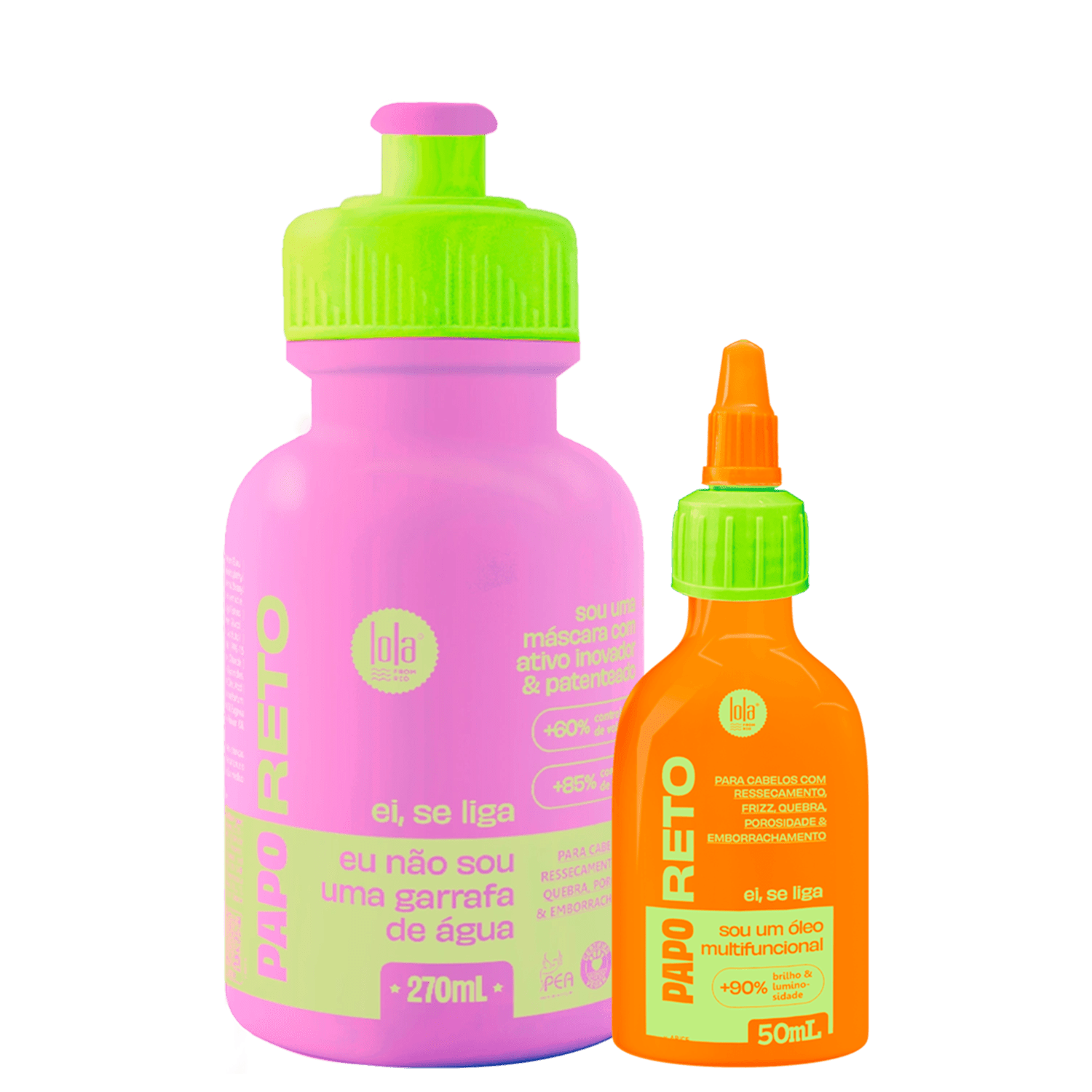Kit Lola From Rio Papo Reto Mask Oil (2 Produtos)