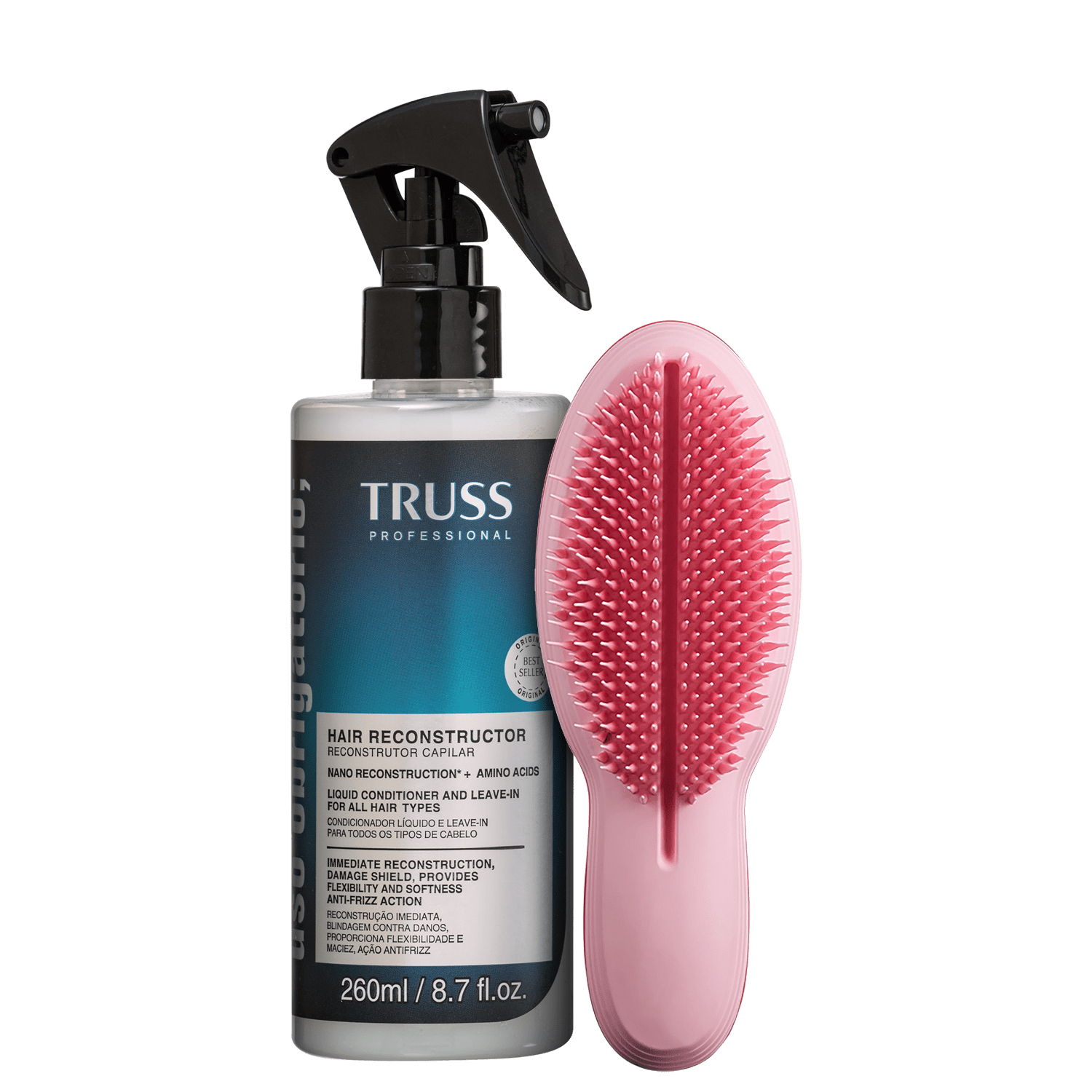 Kit Beleza na Web TRUSS Uso Obrigatório + Tangle Teezer (2 Produtos)