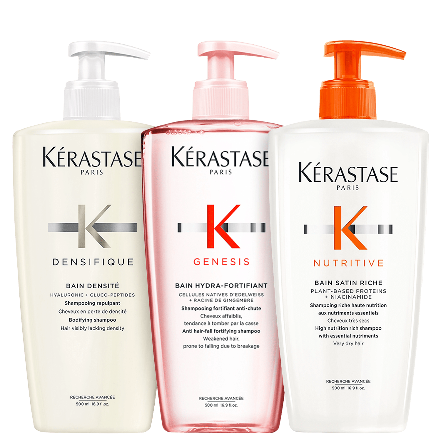 Kit Kérastase Shampoo Trio (3 Produtos)