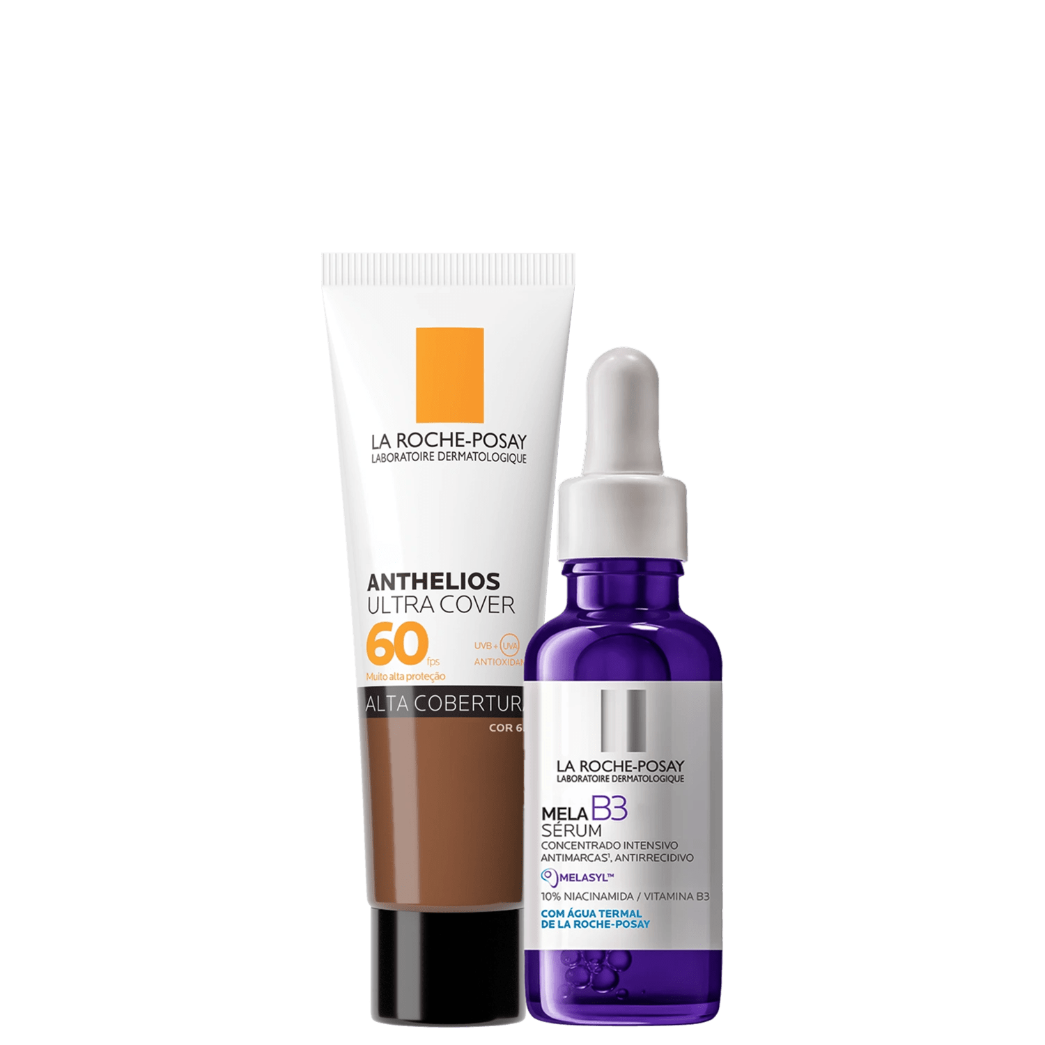 Kit La Roche-Posay Mela B3 Anthelios Ultra Cover Cor 6.0 FPS 60 (2 Produtos)