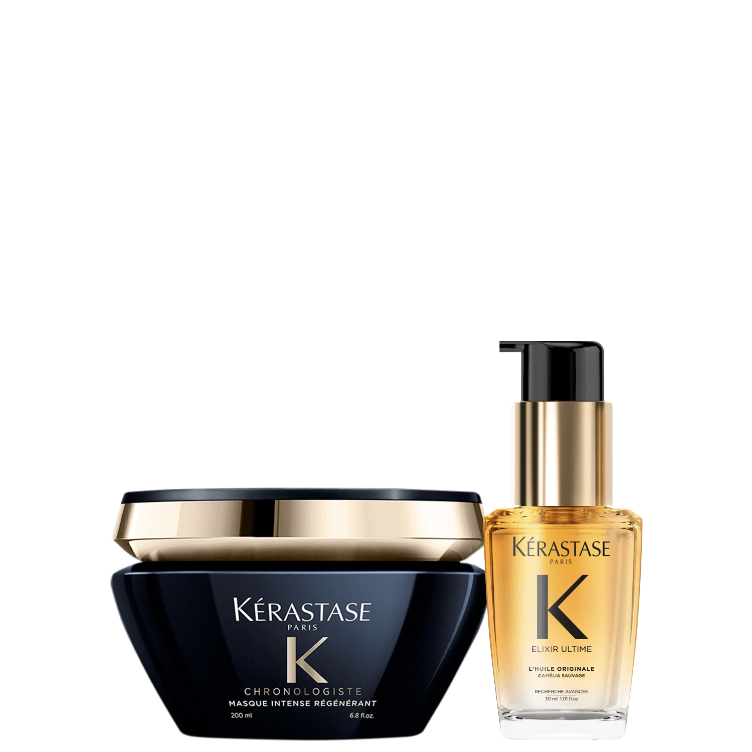 Kit Kérastase Chronologiste Masque Elixir Ultime L'Huile Originale Duo (2 Produtos)