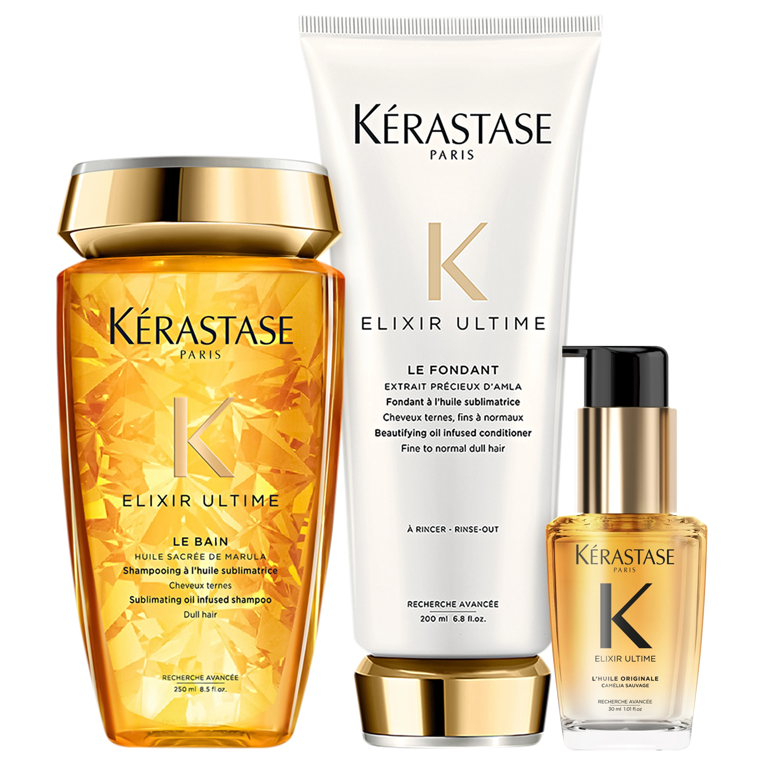 Kit Kérastase Elixir Ultime L'Huile Originale Completo (4 Produtos)