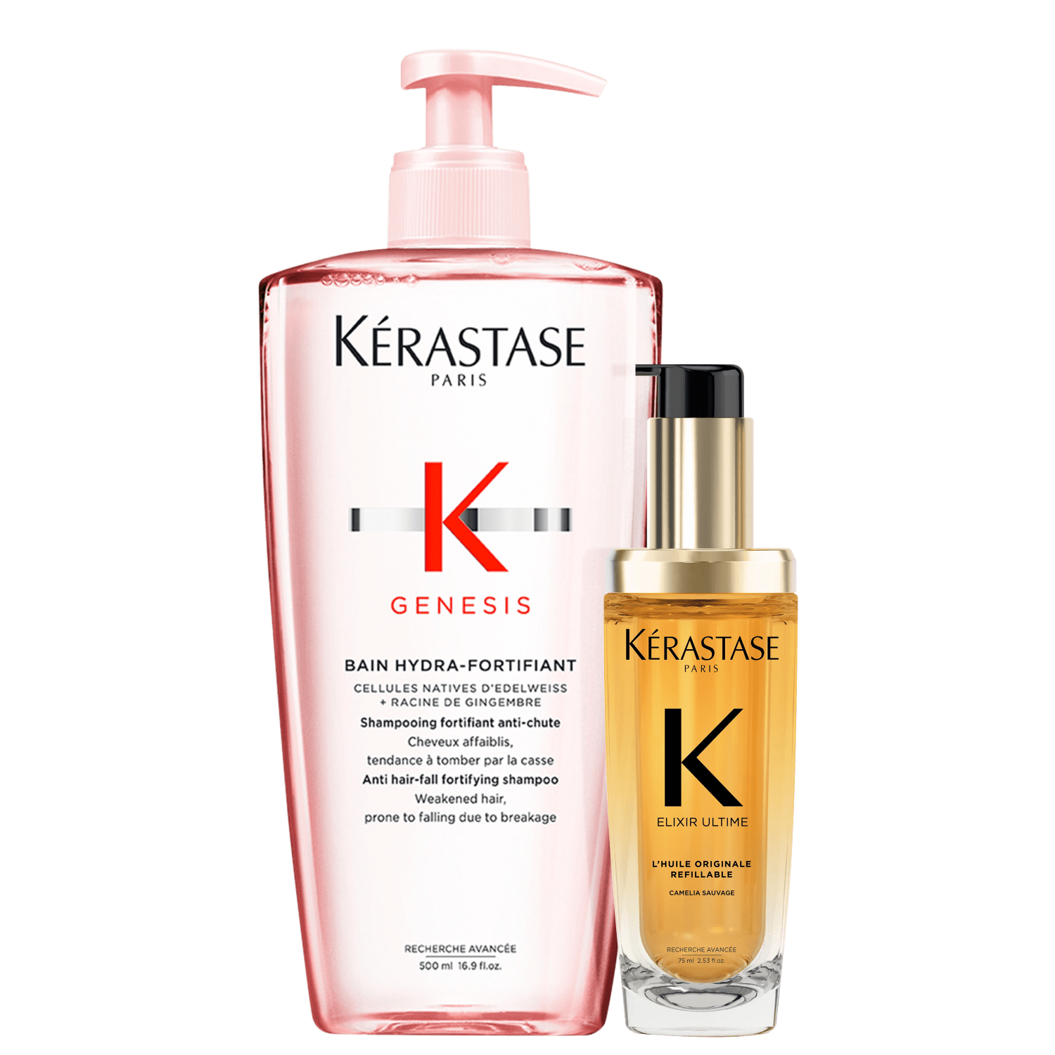 Kit Kérastase Genesis Elixir Ultime L'Huile Originale Refillable (2 Produtos)