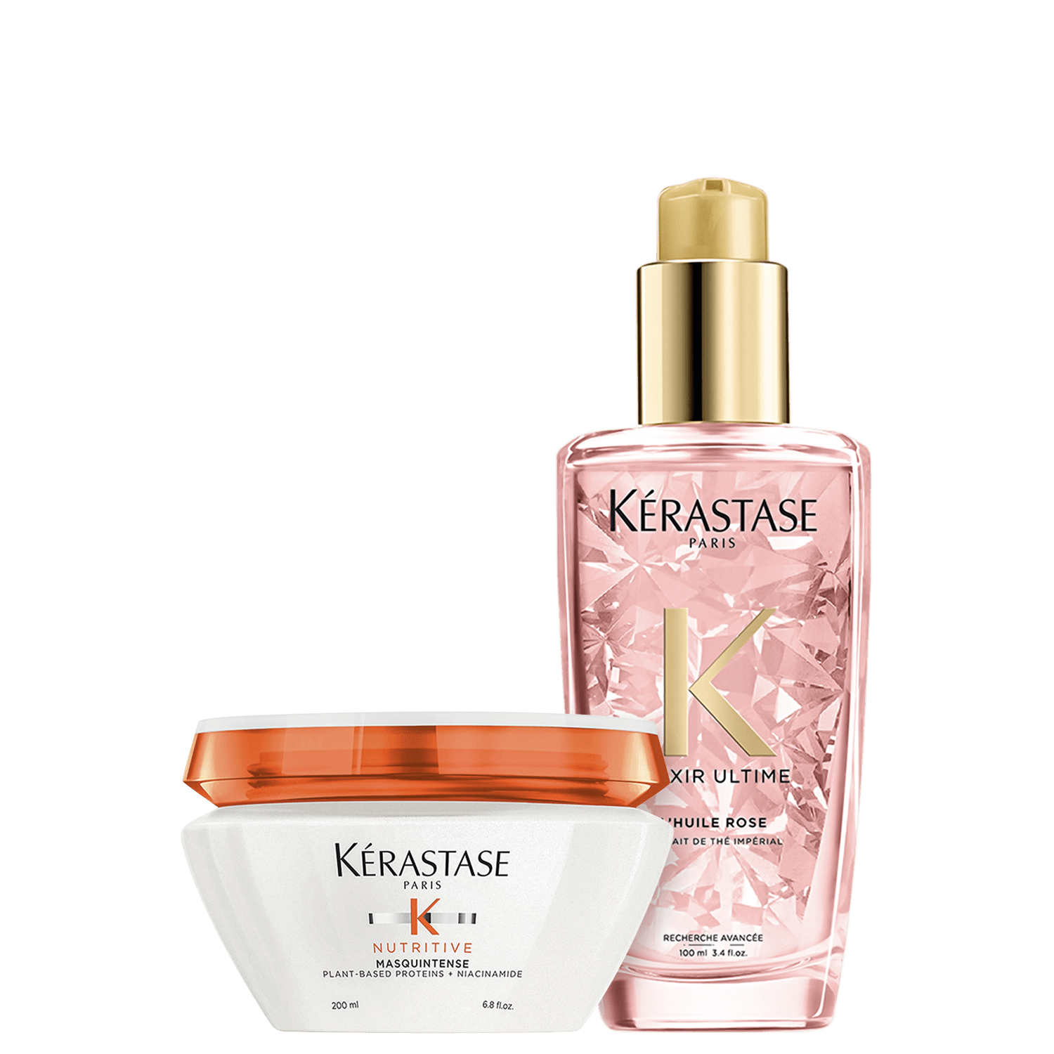Kit Kérastase Nutritive Mask + Elixir Ultime Rose (2 Produtos)