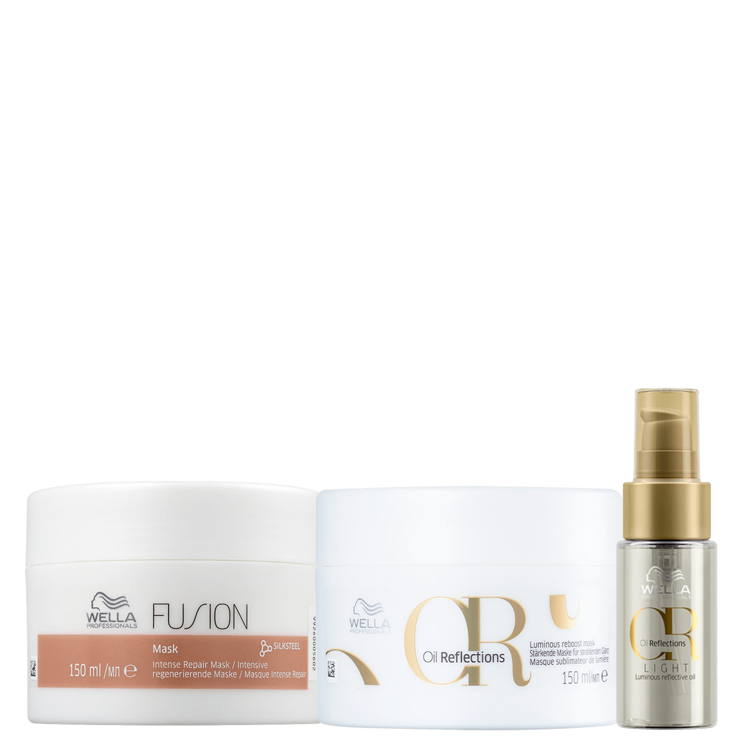 Kit Wella Professionals Oil Reflections Fusion Trio Light (3 Produtos)