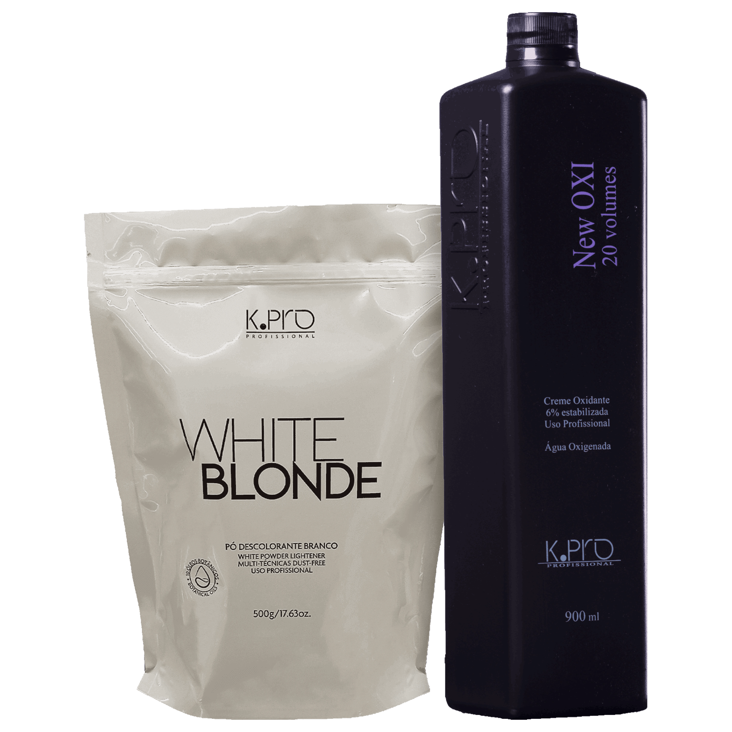 Kit K.Pro White Blond + New Oxi 20 Volumes (2 Produtos)