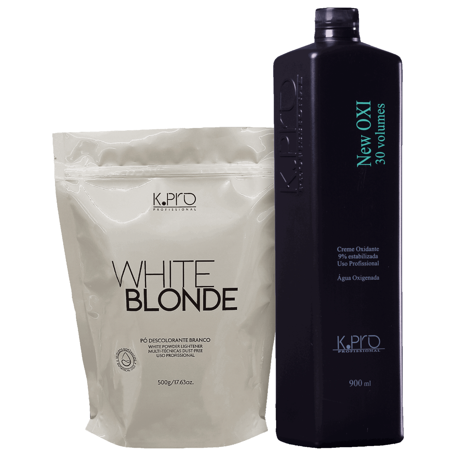 Kit K.Pro White Blond + New Oxi 30 Volumes (2 Produtos)
