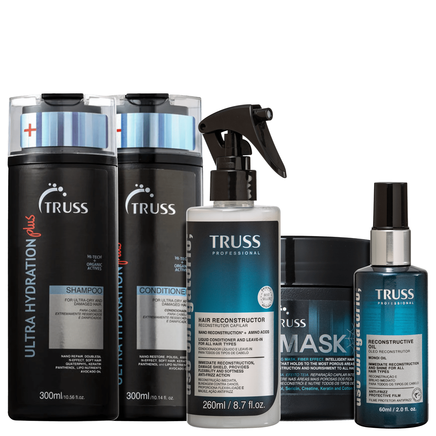 Kit TRUSS Reconstrução e Hidratação (5 Produtos)