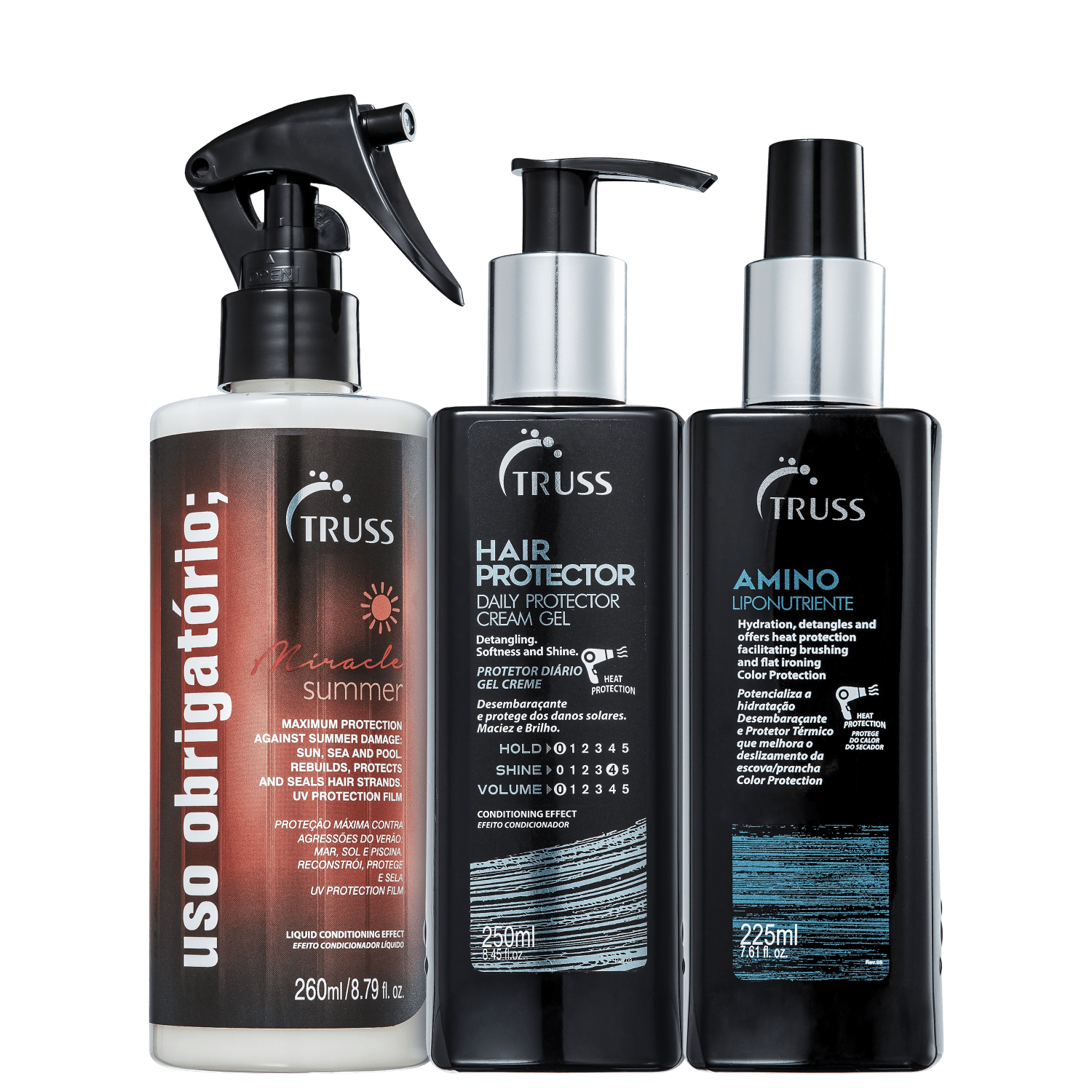 Kit TRUSS Protector Miracle Summer Amino (3 Produtos)