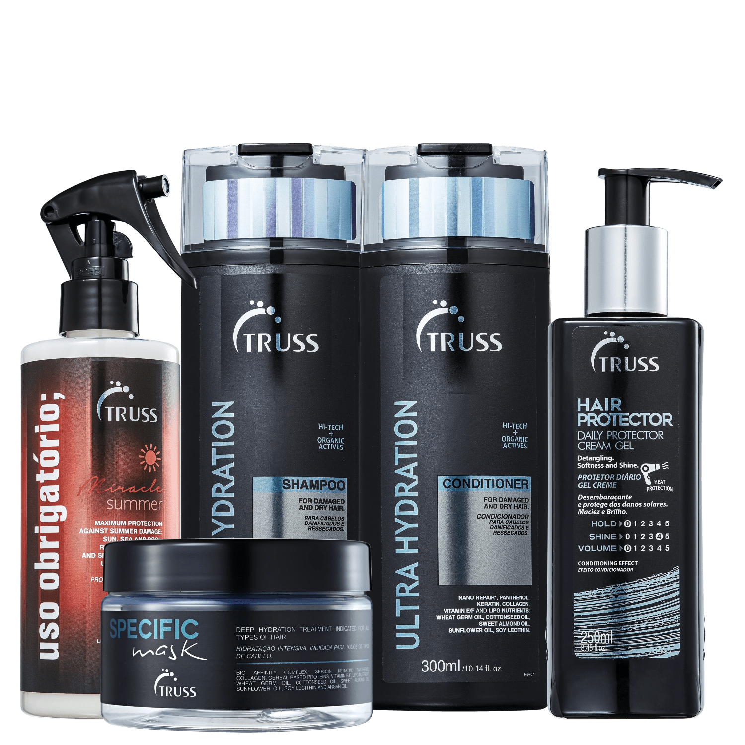 Kit TRUSS Ultra Hydration Specific Miracle Summer (5 Produtos)