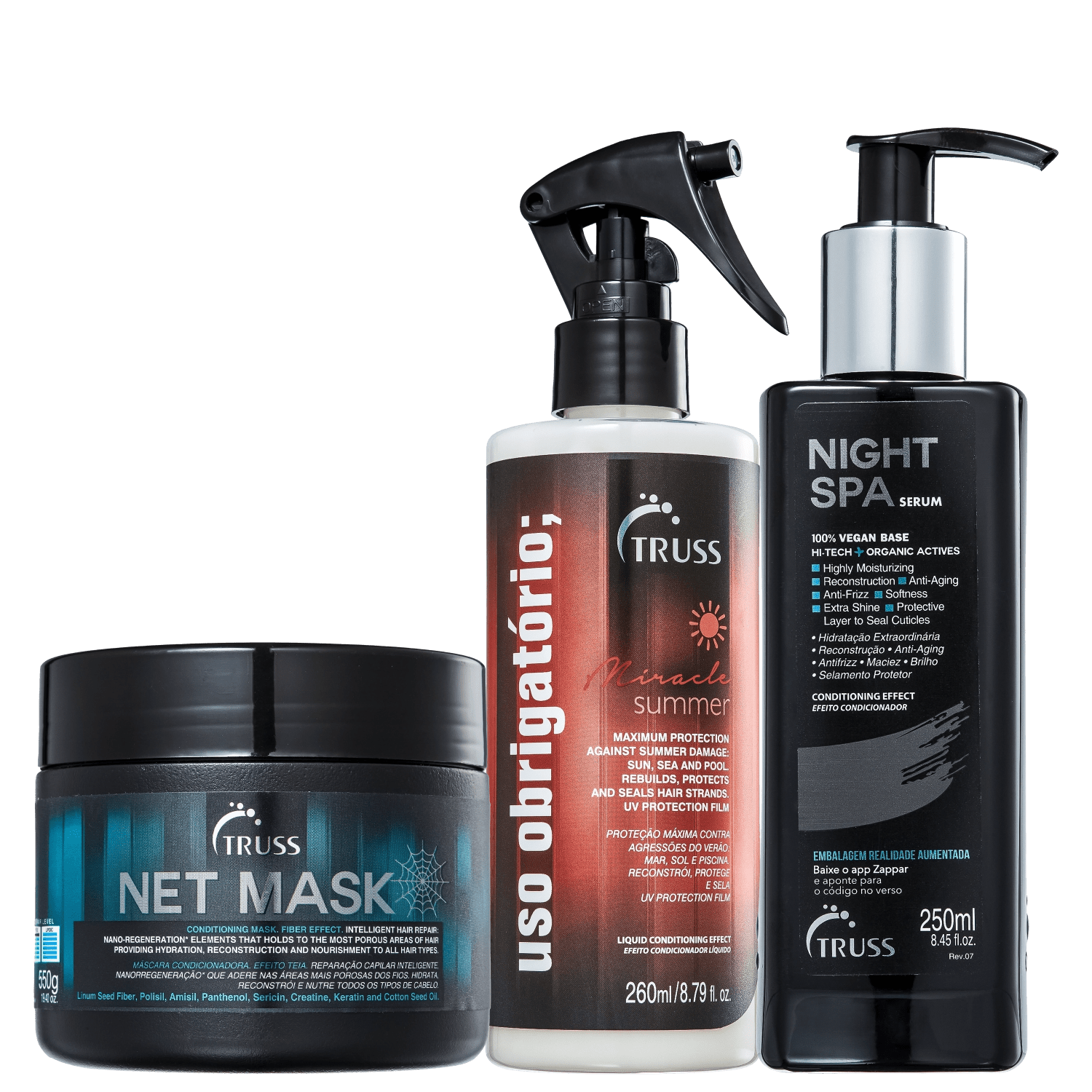 Kit TRUSS Miracle Summer Net Night (3 Produtos)