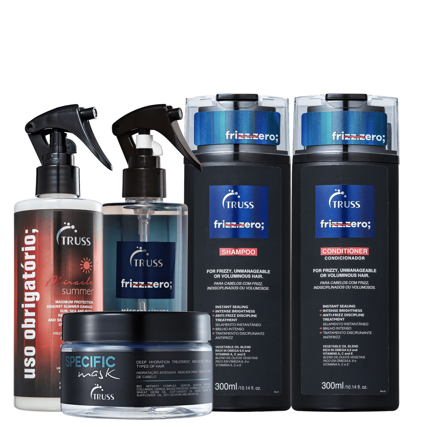 Kit TRUSS Frizz Zero Summer Specific (5 Produtos)