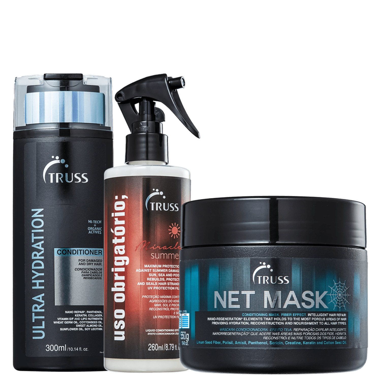 Kit TRUSS Miracle Summer Net Ultra Hydration (3 Produtos)