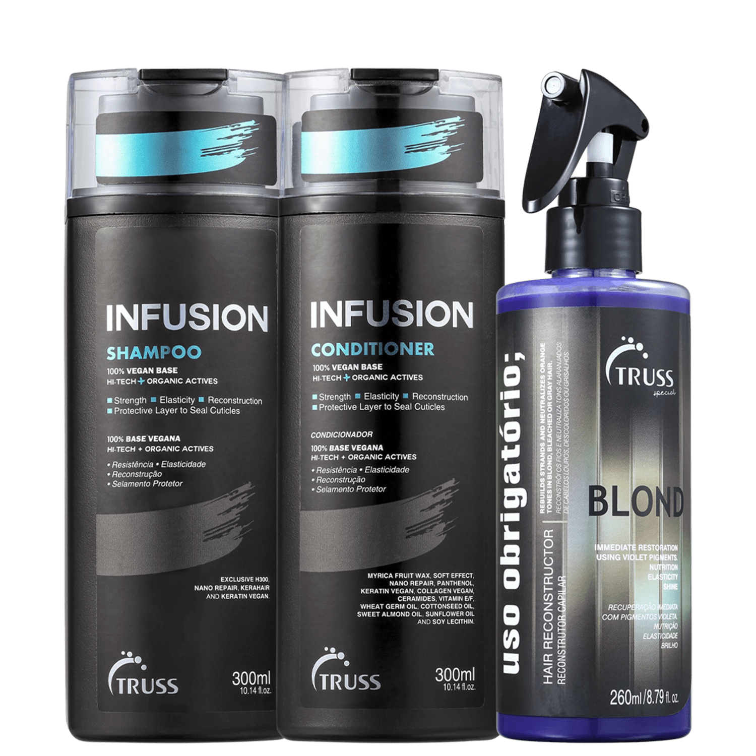 Kit TRUSS Infusion + Uso Obrigatório Blond (3 Produtos)