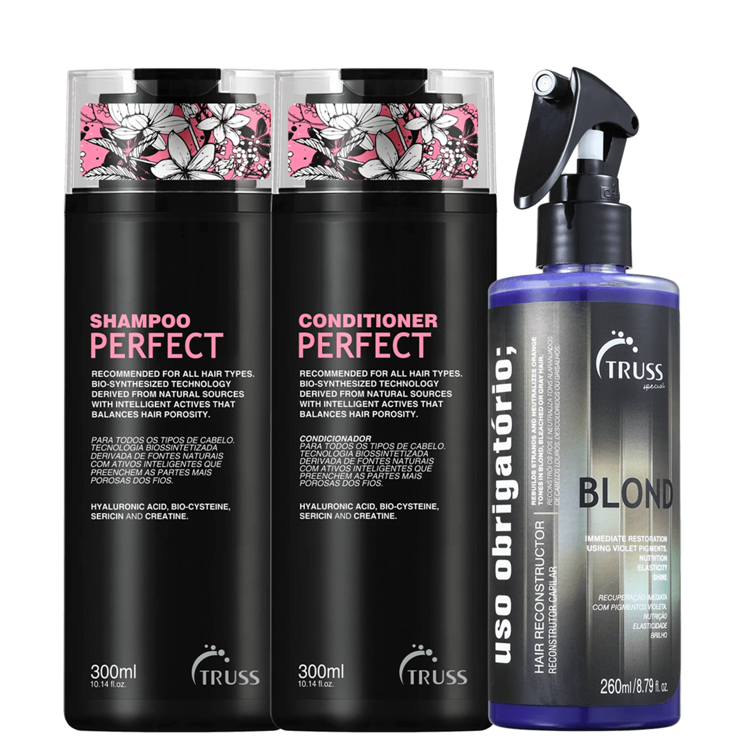 Kit TRUSS Perfect + Uso Obrigatório Blond (3 Produtos)