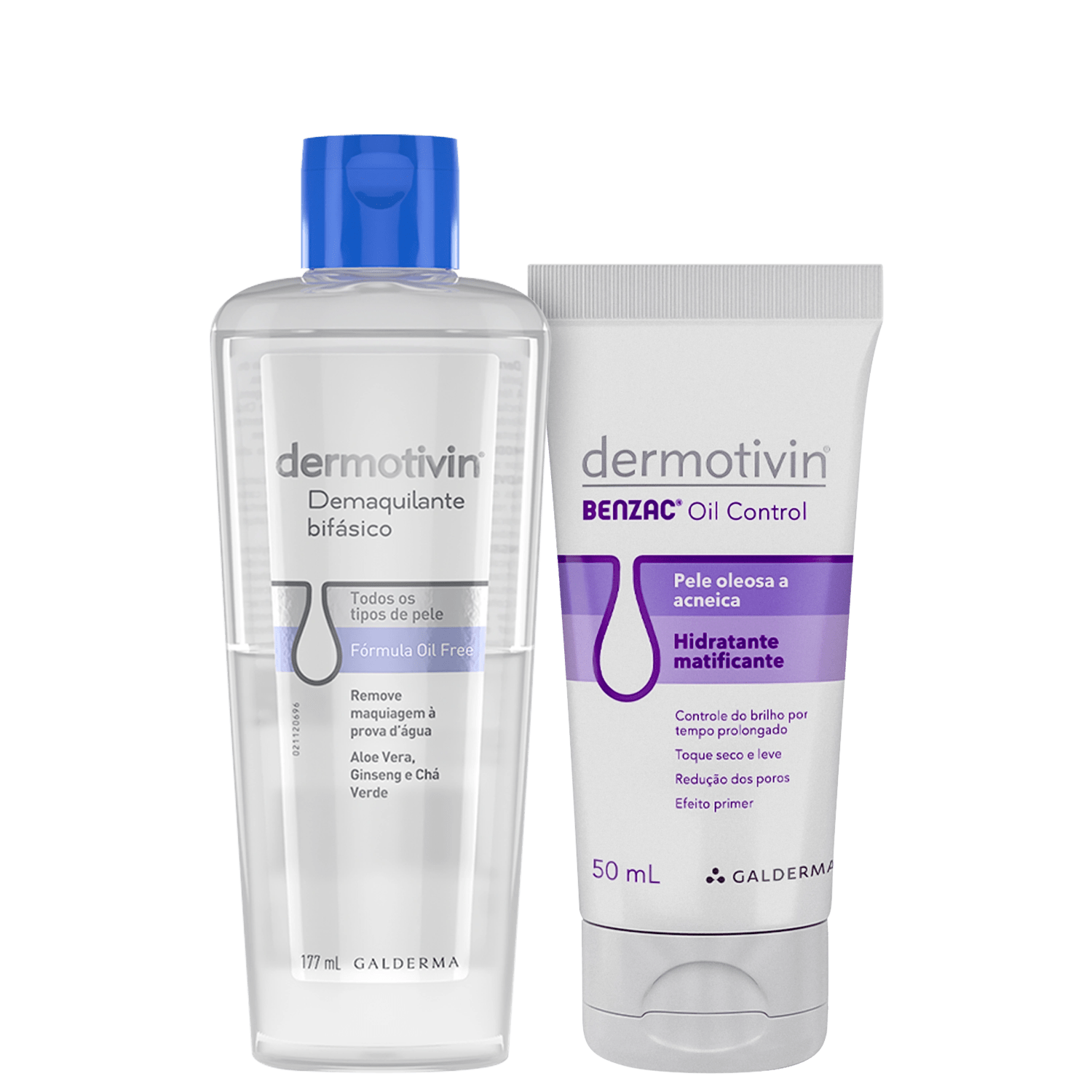 Kit Dermotivin Benzac Matificante + Makeup Remover (2 Produtos)