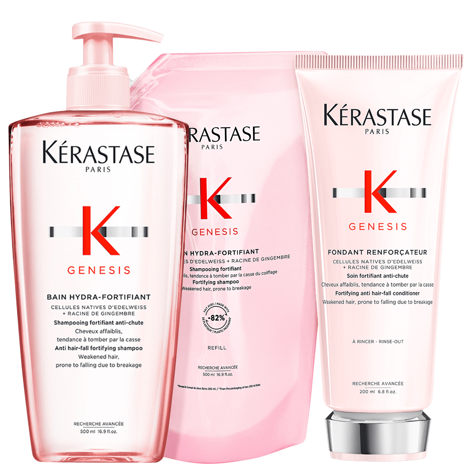 Kit Kérastase Genesis K Intense Trio Refil (3 Produtos)