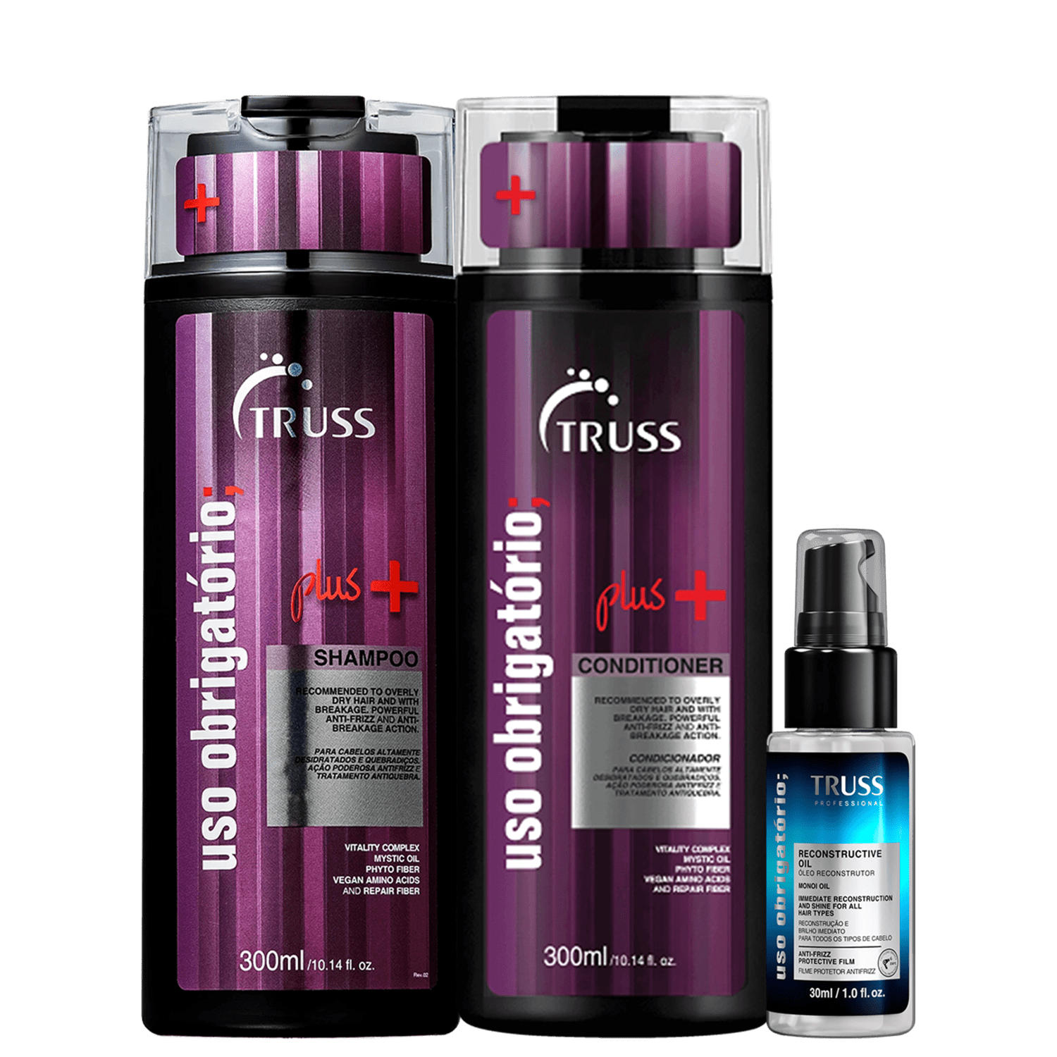 Kit TRUSS Uso Obrigatório Plus + Uso Obrigatório Oil Mini (3 Produtos)