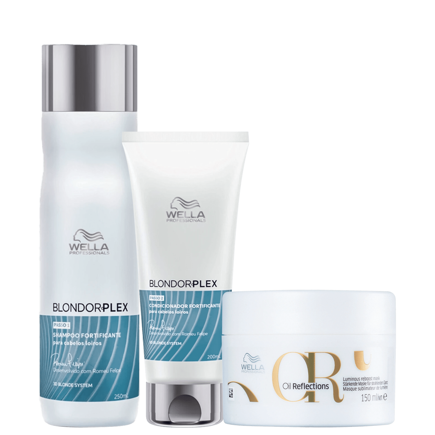 Kit Wella Professionals BlondorPlex Oil Reflections (3 Produtos)