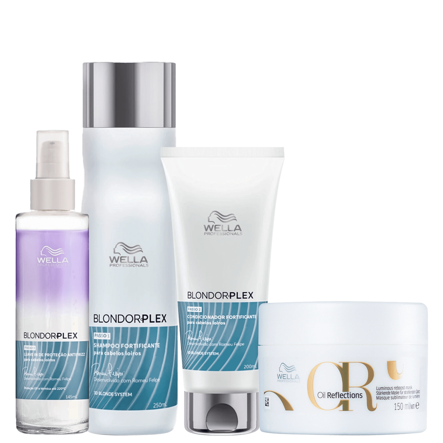 Kit Wella Professionals BlondorPlex Oil Reflections (4 Produtos)