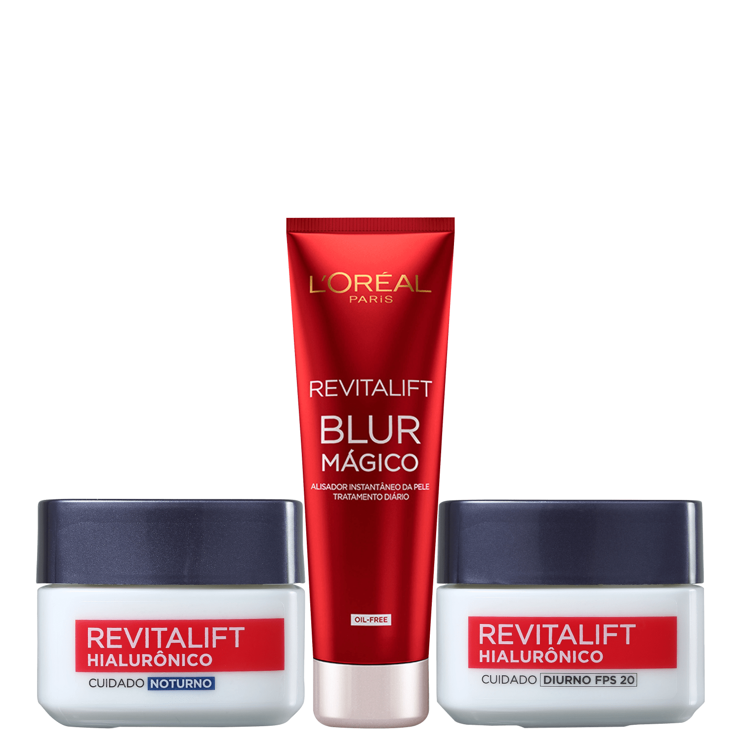 Kit L'Oréal Paris Revitalift Hialurônico Power Trio (3 Produtos)