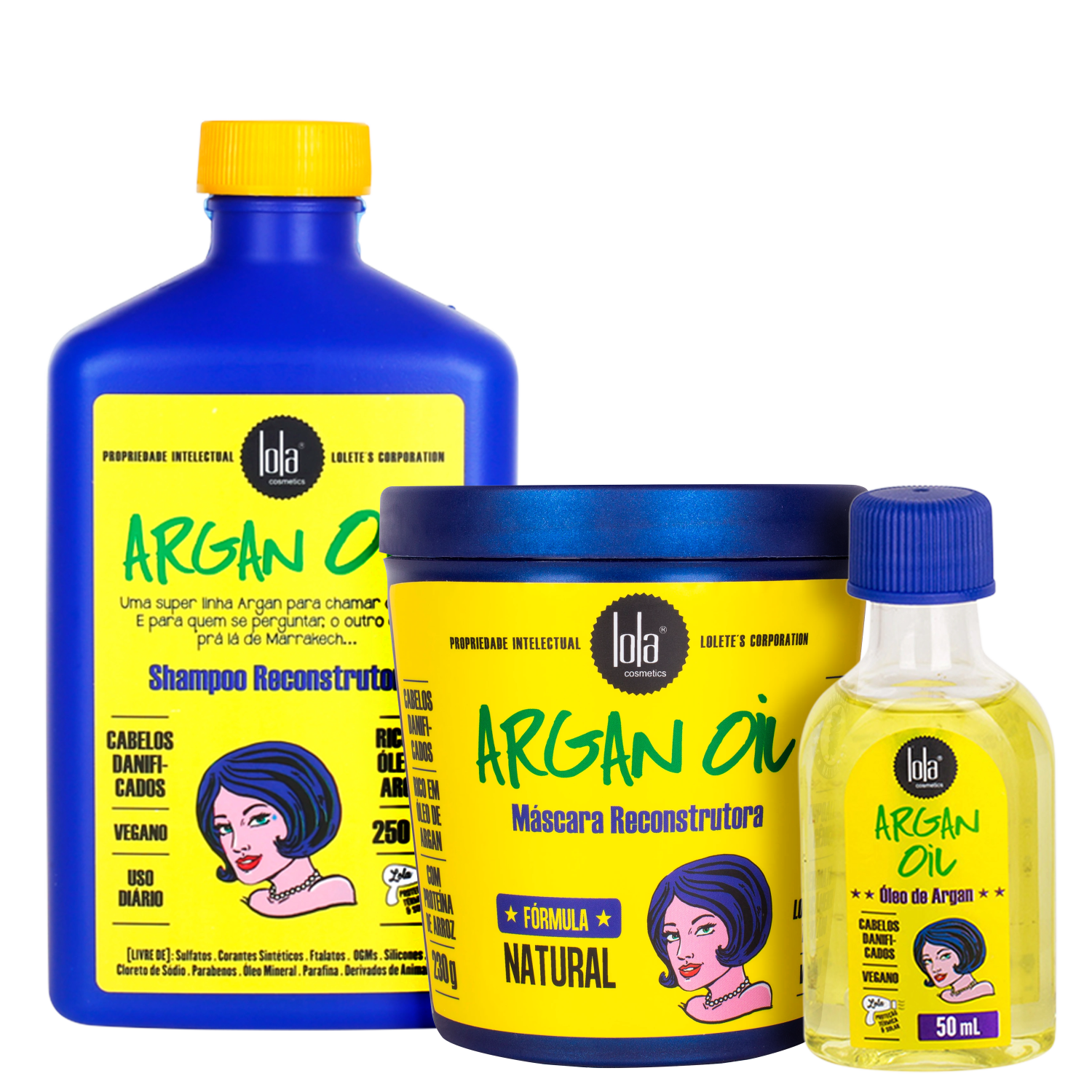 Kit Lola From Rio Argan Oil Home Care Trio (3 Produtos)