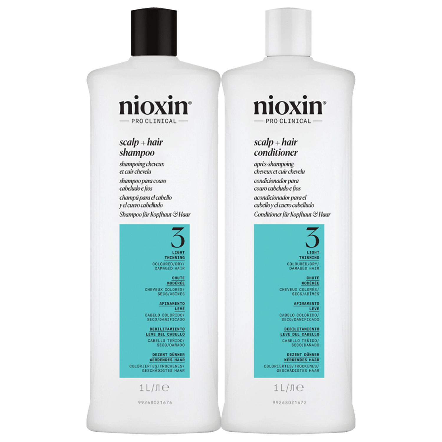 Kit Nioxin Volume Thinning Sistema 3 Salon Duo (2 Produtos)
