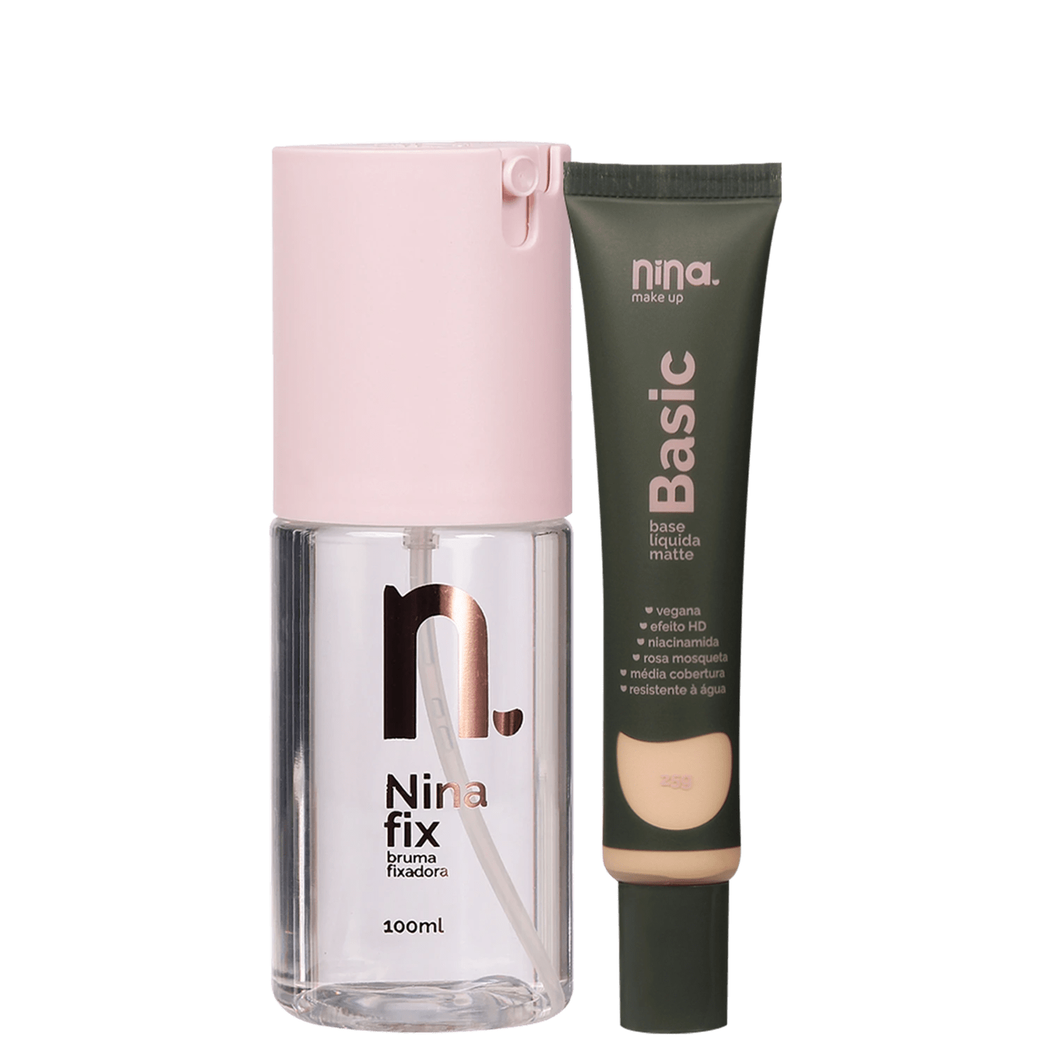 Kit Nina Makeup Fix & Basic 2 (2 Produtos)