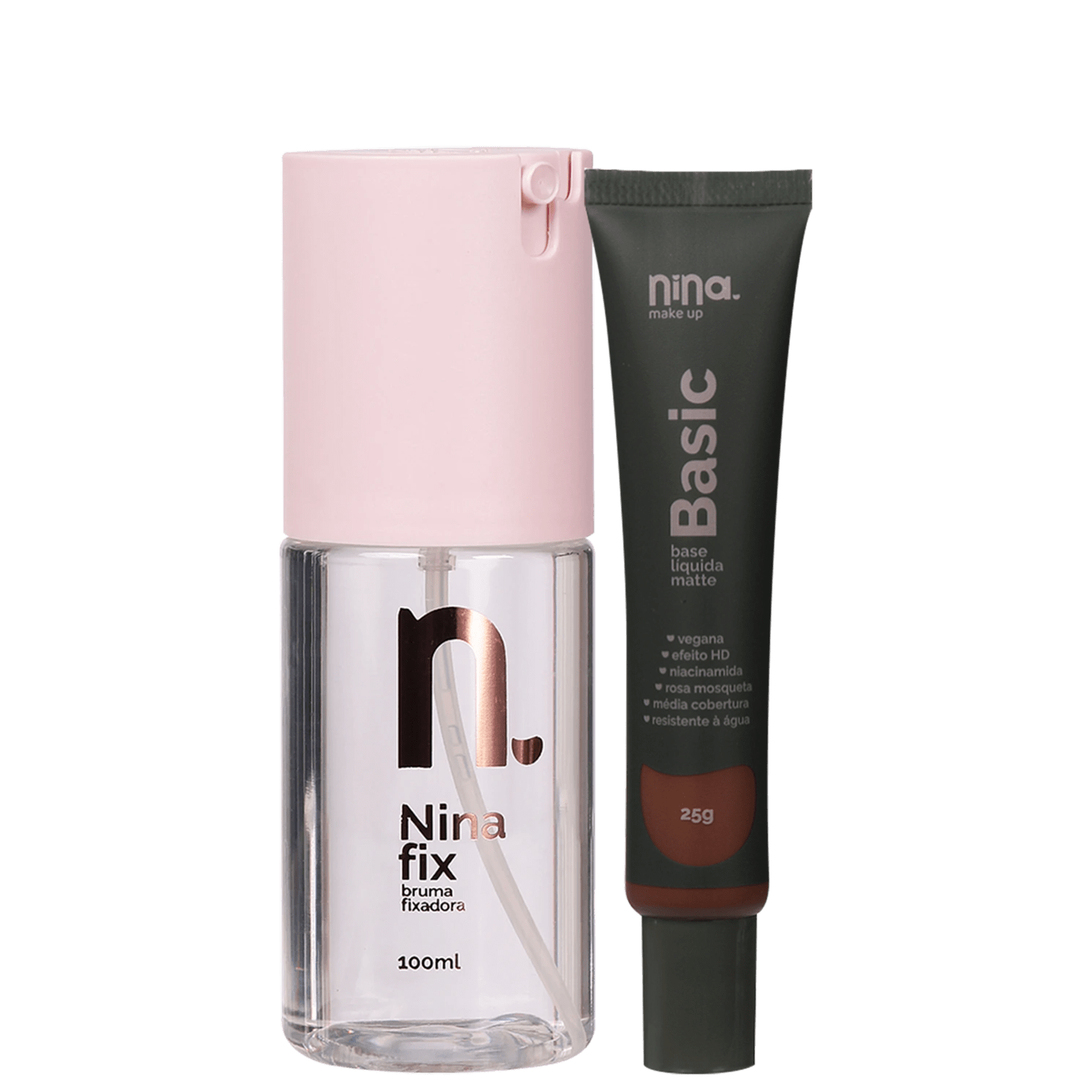Kit Nina Makeup Fix & Basic 15 (2 Produtos)