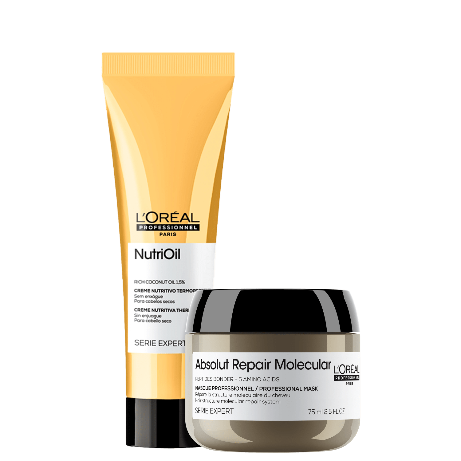 Kit L'Oréal Professionnel Absolut Repair Molecular + NutriOil Intense (2 Produtos)