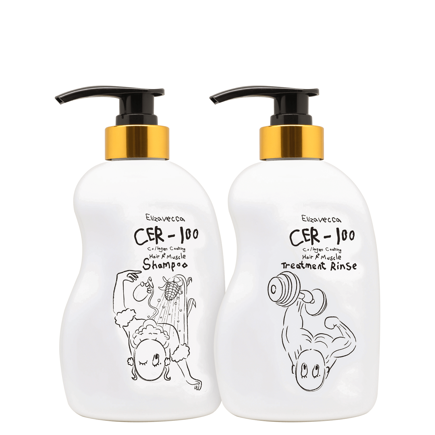 Kit Elizavecca CER-100 Collagen Coating Hair A+ Muscle Duo (2 Produtos)