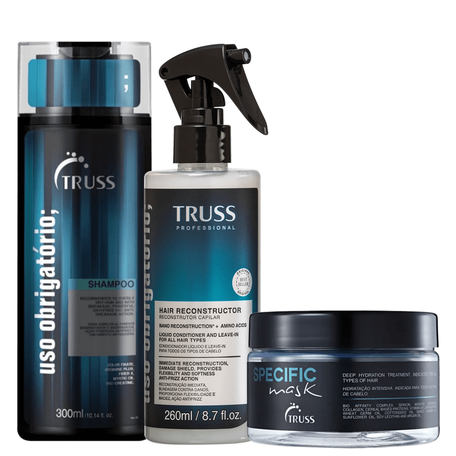 Kit TRUSS Uso Obrigatório + Specific Trio Total Care (3 Produtos)