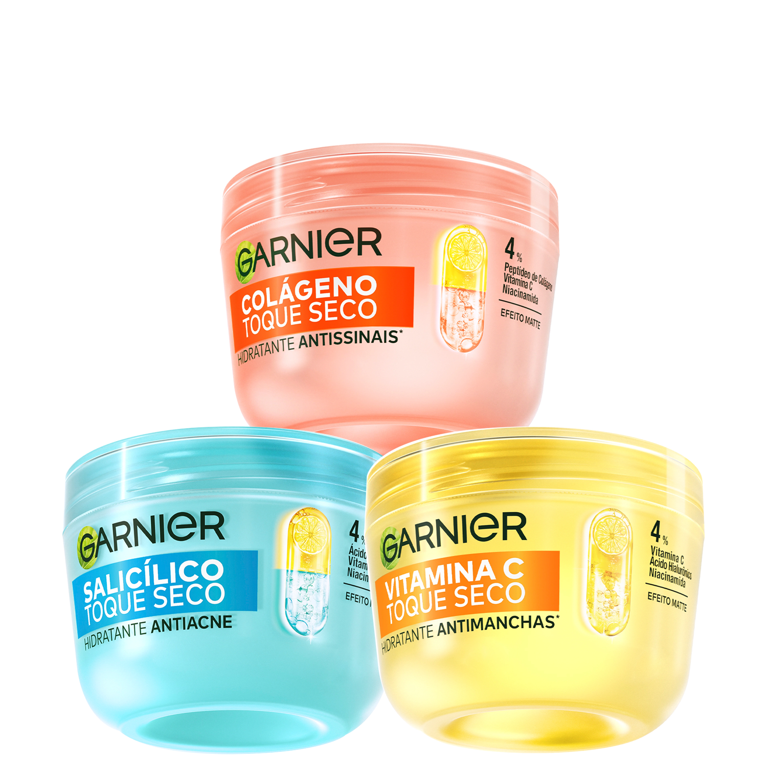 Kit Garnier Toque Seco SkinActive Uniform & Matte Triplo Care (3 Produtos)