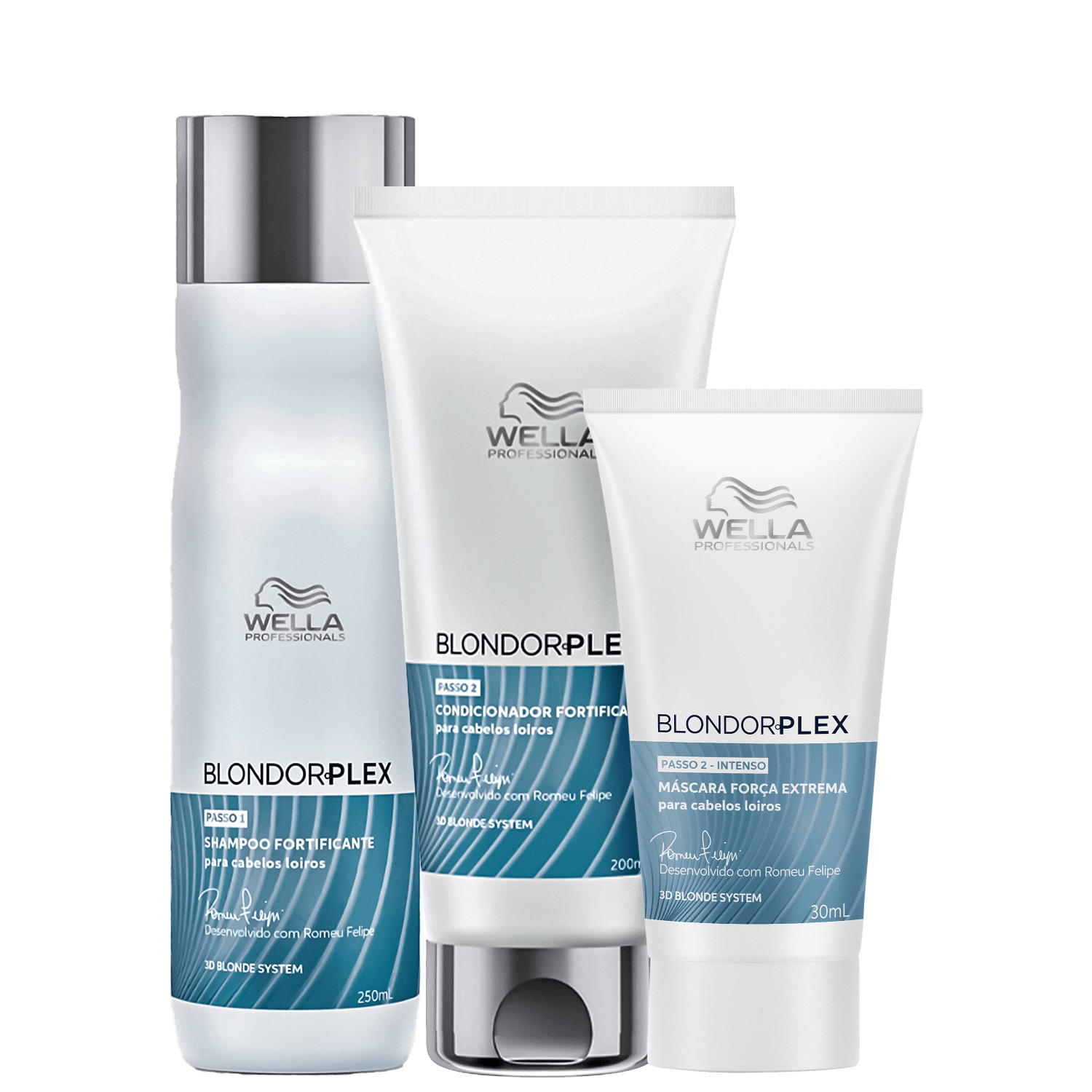 Kit Wella Professionals BlondorPlex Mask Min (3 Produtos)